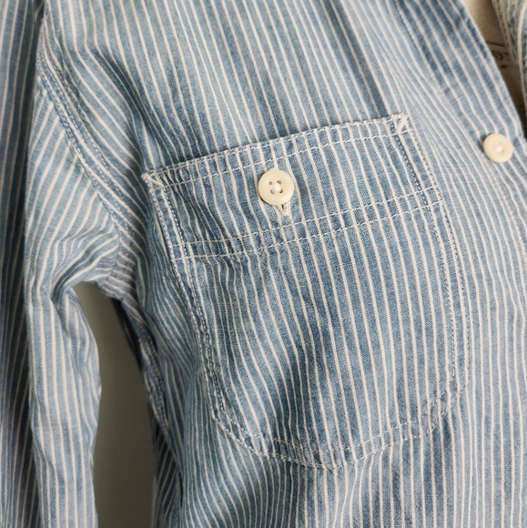 Stripe Cotton Buttondown Shirt - Picture 4 of 13